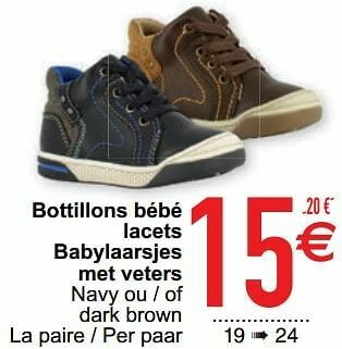 Bottillons bébé lacets babylaarsjes met veters