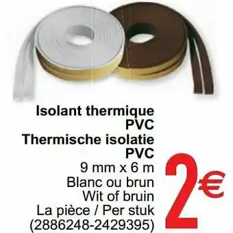 Isolant thermique pvc thermische isolatie pvc