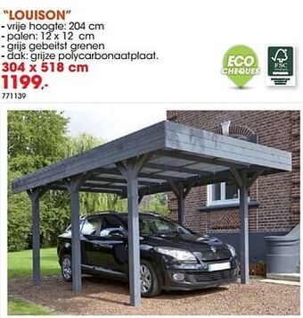 Hubo Carport louison aanbieding