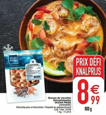 Cora Queues de crevettes garnaalstaarten ocean pride vannamei aanbieding