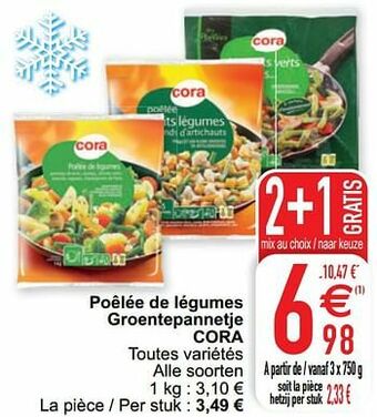 Cora Poêlée de légumes groentepannetje cora aanbieding