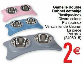 Cora Gamelle double dubbel eetbakje aanbieding