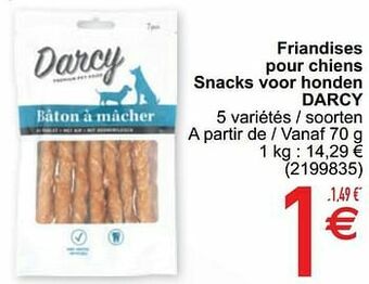 Friandises pour chiens snacks voor honden darcy