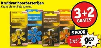 Kruidvat hoorbatterijen