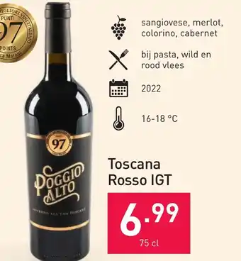 ALDI Toscana Rosso IGT 75 cl aanbieding