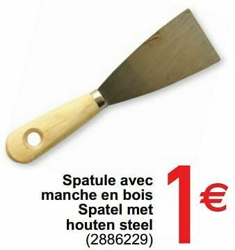 Cora Spatule avec manche en bois spatel met houten steel aanbieding