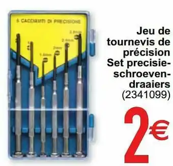 Jeu de tournevis de précision set precisieschroevendraaiers