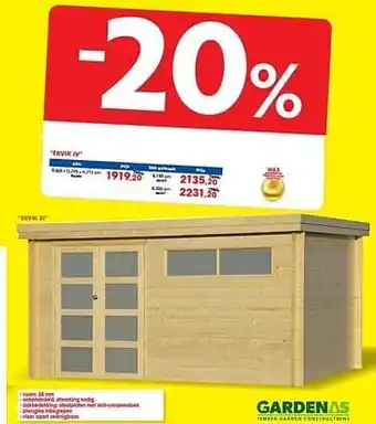 Hubo Tuinhuizen ervik iv aanbieding