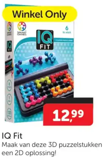 Boekenvoordeel IQ Fit aanbieding