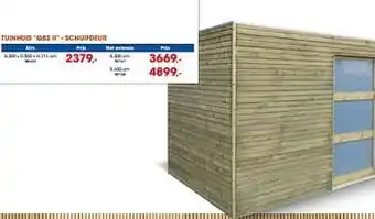 Hubo Tuinhuis qbs ii schuifdeur aanbieding