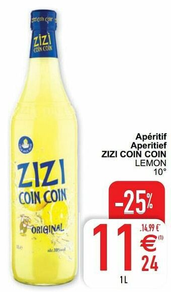 Apéritif aperitief zizi coin coin lemon