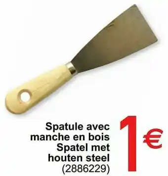 Cora Spatule avec manche en bois spatel met houten steel aanbieding