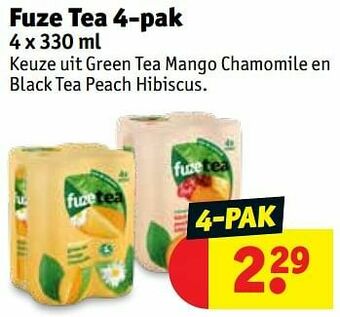 Kruidvat Fuze tea aanbieding
