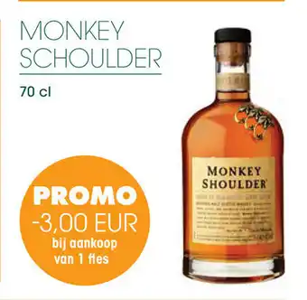 Prik en Tik MONKEY SCHOULDER 70 cl aanbieding