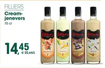 Prik en Tik FILLIERS Creamjenevers 70 cl aanbieding