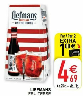Cora Liefmans fruitesse aanbieding