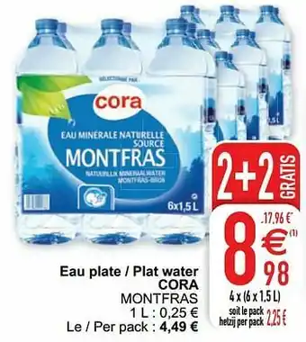 Cora Eau plate - plat water cora montfras aanbieding