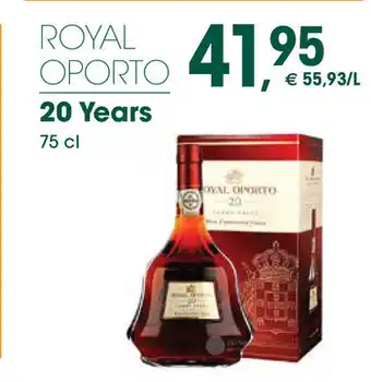 Prik en Tik ROYAL OPORTO 20 Years 75 cl aanbieding