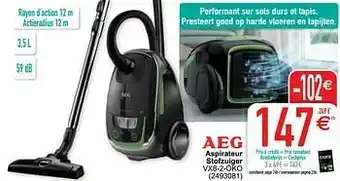 Cora Aeg aspirateur stofzuiger vx8-2-öko aanbieding