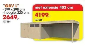 Hubo Tuinhuis qbv l aanbieding