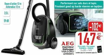 Cora Aeg aspirateur stofzuiger vx8-2-öko aanbieding