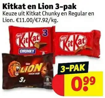 Kitkat en lion