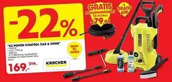 Hubo Kärcher k2 power control car + home aanbieding