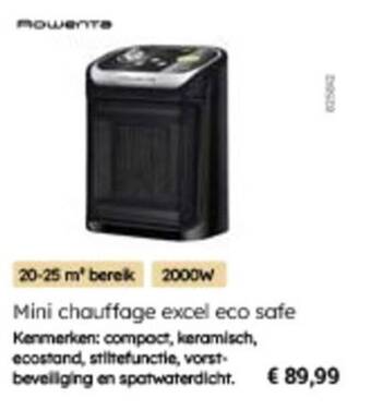 Multi bazar Mini chauffage excel eco safe aanbieding