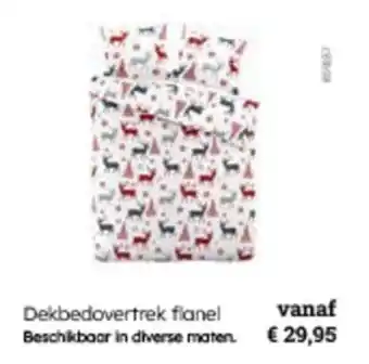 Multi bazar Dekbedovertrek flanel aanbieding