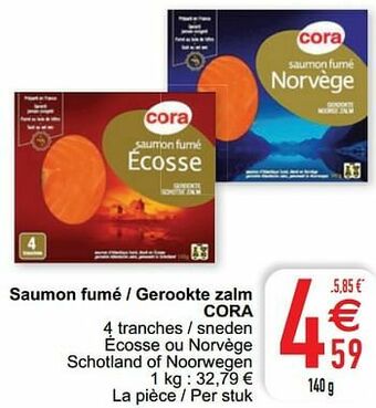 Saumon fumé - gerookte zalm cora