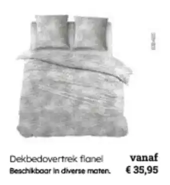Multi bazar Dekbedovertrek flanel aanbieding