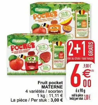 Cora Fruit pocket materne aanbieding