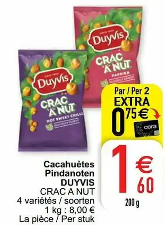 Cacahuètes pindanoten duyvis crac a nut