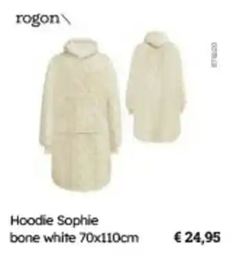 Multi bazar Hoodie Sophie bone white 70 x 110cm aanbieding