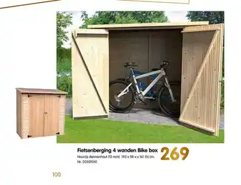 Fietsenberging 4 Wanden Bike Box