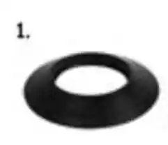 Multi bazar Rozet silicone zwart D80 aanbieding