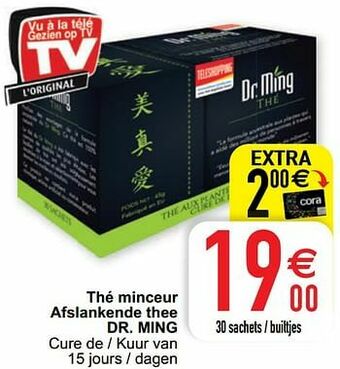 Cora Thé minceur afslankende thee dr. ming aanbieding