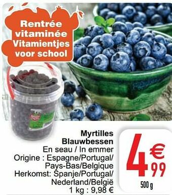 Cora Myrtilles blauwbessen aanbieding