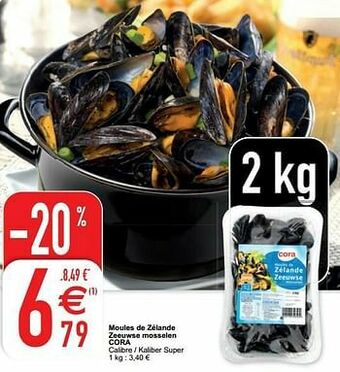 Cora Moules de zélande zeeuwse mosselen cora aanbieding