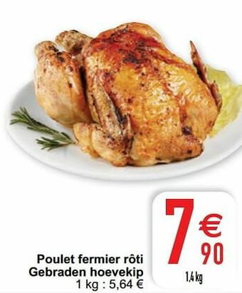 Cora Poulet fermier rôti gebraden hoevekip aanbieding