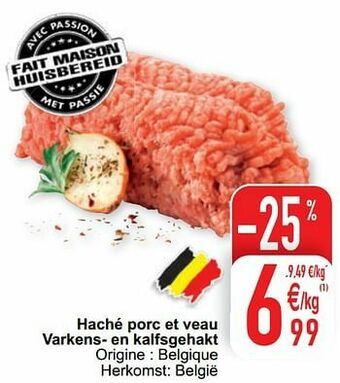 Cora Haché porc et veau varkens- en kalfsgehakt aanbieding