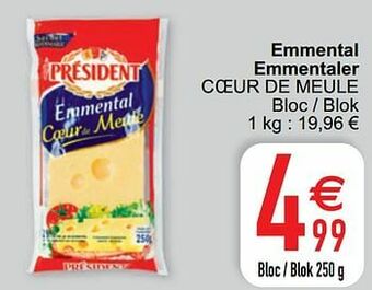 Emmental emmentaler coeur de meule