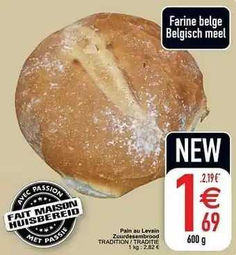 Cora Pain au levain zuurdesembrood tradition - traditie aanbieding