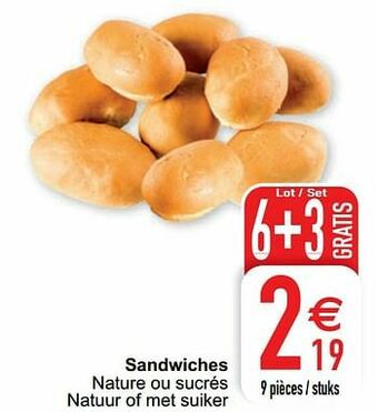 Cora Sandwiches aanbieding