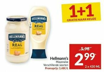 Intermarché Hellmann`s mayonaise aanbieding