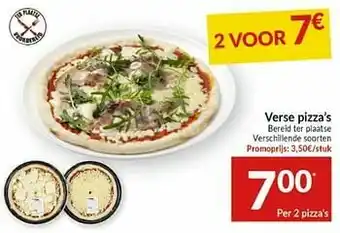 Intermarché Verse pizza`s bereid ter plaatse aanbieding