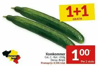 Intermarché Komkommer aanbieding