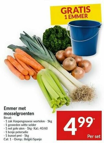 Emmer met mosselgroenten