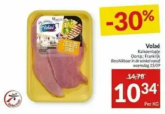 Intermarché Volaé kalkoenlapje aanbieding