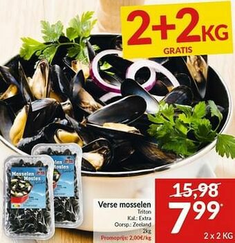Intermarché Verse mosselen triton aanbieding